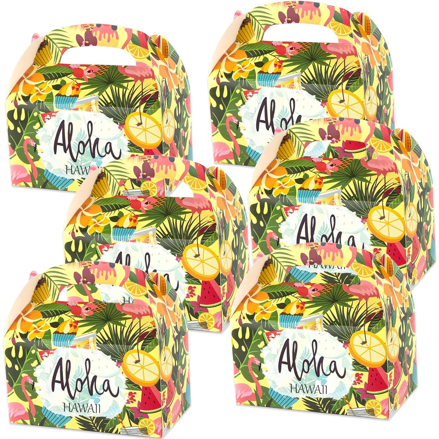 Luau Treat Boxes - Pack of 12