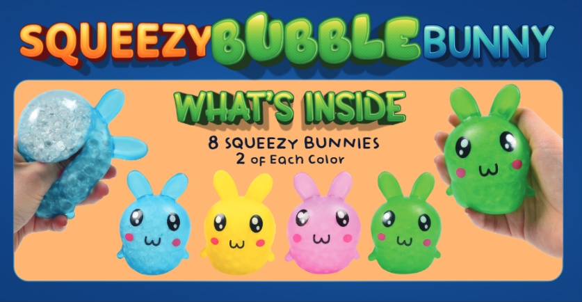 Bunny Squeeze Toy 8 pack