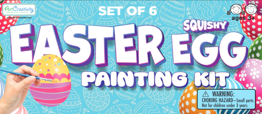 Easter Squishy Egg Painting - 6 pk