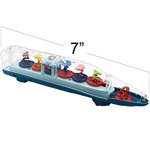 Light Up Transparent Train Toys For 3 Year Old Boys, Train Gifts For Boys, Bump and Go Electric Train For Kids with Colorful Moving Gears, Music, LED, Alphabets and Numbers, Train For 3+ Year Old Boys