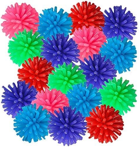 ArtCreativity Spiky Hedge Balls for Kids, Bulk Pack of 144, Soft Sensory Balls in Various Vibrant Colors, Calming Sensory Fidget Toys for Autistic Children, Fun Birthday Party Favors