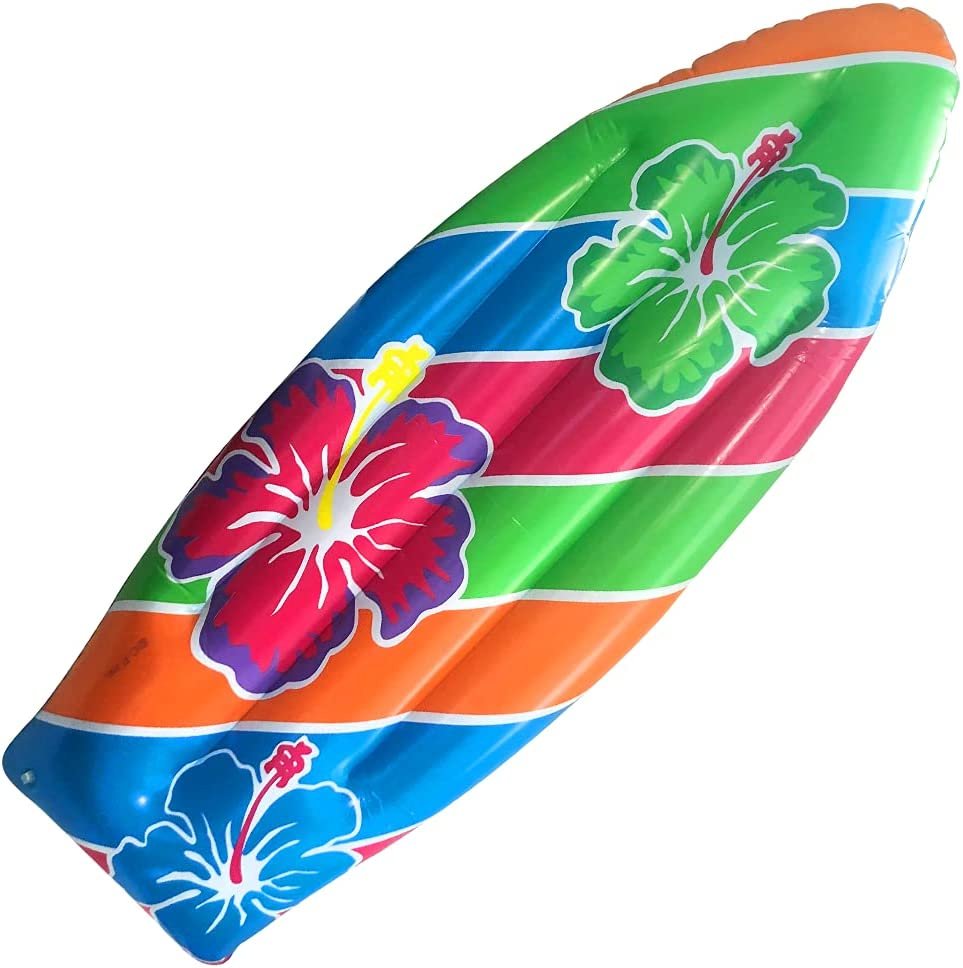 ArtCreativity Luau Surfboard Inflate, 1 Piece, 34'' Inflatable Surfboa ...