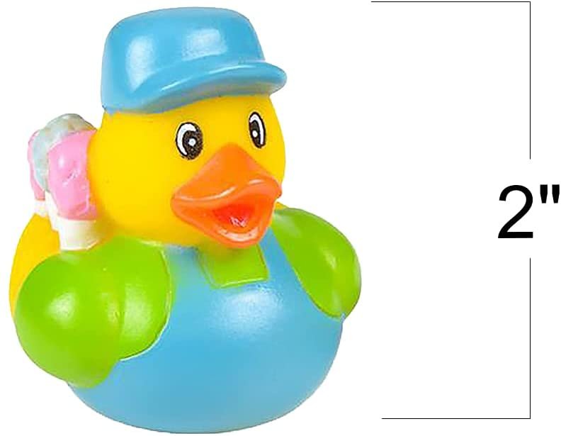 ArtCreativity Carnival Rubber Duckies For Kids, Pack Of 12 Cute Duck B ...