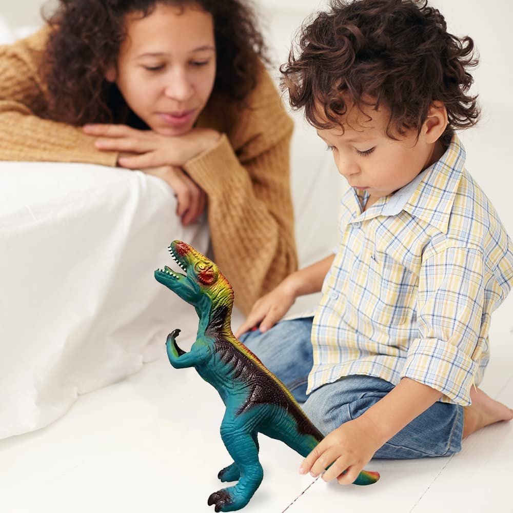 ArtCreativity Soft T-Rex Dinosaur Toy with Roaring Sounds, Large Soft Touch Tyrannosaurus Rex Dinosaur Toy with Sounds, Free Standing Dinosaur Toy for Kids, Great for Imaginative Play