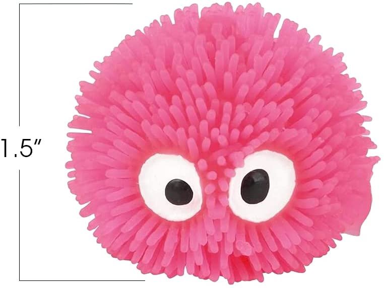 ArtCreativity Mini Puffer Owls, Set of 24, Owl Surprise Toys for Filling Easter Eggs, Easter Party Favors, Egg Hunt Supplies, Stress Relief Toys for Kids, Assorted Neon Colors