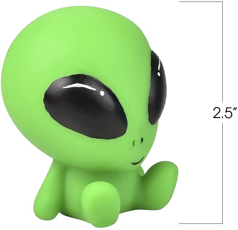 ArtCreativity Rubber Galactic Aliens, Set of 10, Alien Toys for Kids in Assorted Colors, Great as Outer Space Party Favors, Bath Toys for Kids, Swimming Pool Toys, and Office Desk Decorations