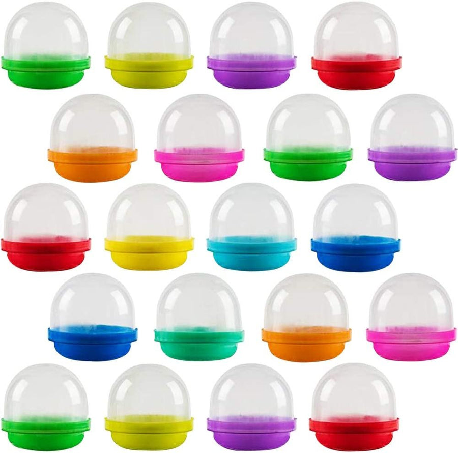 ArtCreativity 2 Inch Capsules with Colored Lids, Set of 150, Small Containers for Mini Toys, Gifts, Jewelry, and Trinkets, Colorful Birthday Party Decorations, Goodie Bag Fillers for Boys and Girls